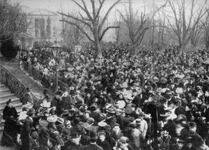 イースターエッグローリング、ホワイトハウス、ワシントンDC、アメリカ、1908