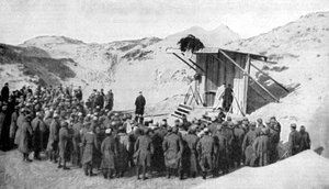 北海によるベルギーのビーチの砂丘のイースターの塊、第一次世界大戦、1915 作： Unbekannt