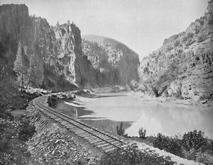 エコークリフ、グランドリバーの峡谷、コロラド、c1897。 作： Unbekannt