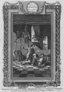 エドワード、プリンスオブウェールズ、ヘンリー3世の息子、サラセンの暗殺者、c1787を殺害 作： Unbekannt