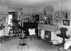エドワード朝様式のリビングルーム、1909年 作： Unbekannt