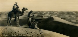 エジプト-砂漠の展望台、c1918-c1939。 作： Unbekannt