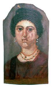 女性のエジプトのワックスの肖像画、2世紀 作： Unbekannt