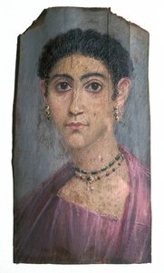 女性のエジプトのワックスの肖像画、2世紀 作： Unbekannt