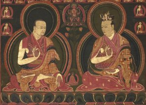 8番目のカルマパ、Mikyo Dorje（1507-1554）と彼の教師であるFirst Sangye Nyenpa 作： Unbekannt