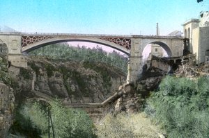エルカンタラ橋、コンスタンティン、アルジェリア北東部 作： Unbekannt