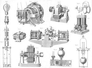19世紀後半から20世紀初頭の電灯器具 作： Unbekannt