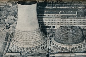 1928年、バーミンガムの近くにあるハムスホールのウォーターオートンにある発電所 作： Unbekannt