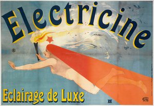 エレクトリック・ラインEclairage de Luxe、1896年。 作： Unbekannt