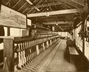 1930年南部鉄道、ビクトリアの電気機械式信号キャビン。 作： Unbekannt