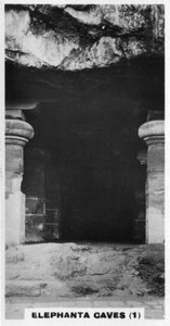 エレファンタ洞窟、ボンベイ、インド、c1925 作： Unbekannt