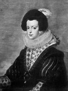 バーボンのエリザベス、スペインのフィリップ4世の妻、c1630 1901 作： Unbekannt