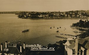 エリザベスベイ、シドニーハーバー。 NSW 、. 作： Unbekannt
