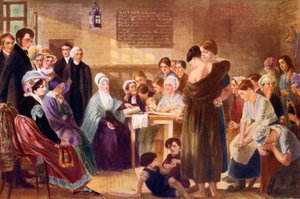 エリザベスフライ1780-1845年、ニューゲート刑務所を訪問、1926年