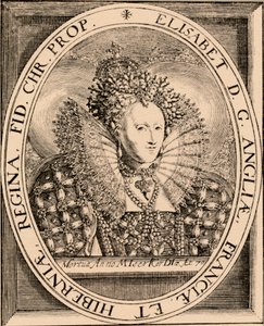 エリザベス1世1533-1603、イングランドとアイルランドの女王、1889年 作： Unbekannt