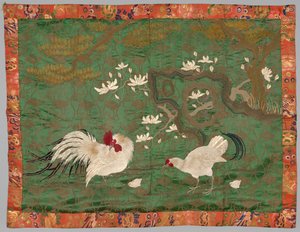 1800年代後半〜1900年代初頭に刺繍された福佐。 作： Unbekannt