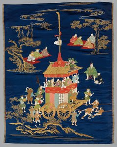1800年代後半〜1900年代初頭に刺繍された福佐。 作： Unbekannt