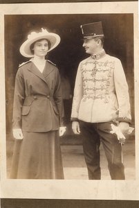 オーストリア皇帝チャールズ1世 1887年～1922年 皇后ジータと共に 作： Unbekannt