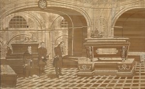 皇帝ニコライ1世、オーストリアのフランシスコ1世皇帝の棺の棺、1835年頃 作： Unbekannt