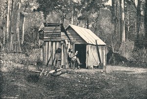 オーストラリア不法占拠者の野営、1896 作： Unbekannt