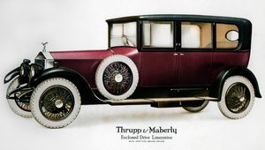 ドライバーの後ろにパーティションがある密閉型ドライブロールスロイスリムジン、c1910-1929 作： Unbekannt