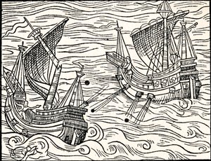 1555年のアイスランド沖の2隻の商船の関わり