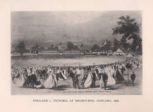 イングランドvsビクトリア、オーストラリア、メルボルン、1862年1912年1月 作： Unbekannt