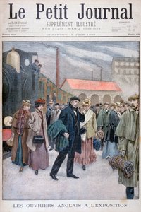 1900年の万国博覧会を訪れるイギリス人、パリ、1900年 作： Unbekannt