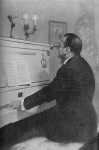 Enrico Caruso-ピアノでのイタリアの有名テナー、c1925 作： Unbekannt