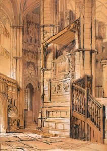 エドワードの告白者の礼拝堂への入り口、c1840、1864 作： Unbekannt