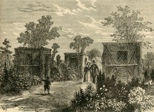 1840年、1876年に動物園への入り口。 作： Unbekannt