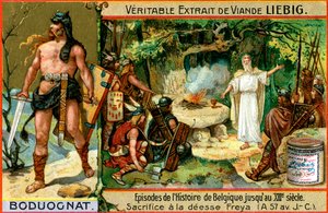 13世紀までのベルギーの歴史のエピソード：Boduognatus、c1900 作： Unbekannt