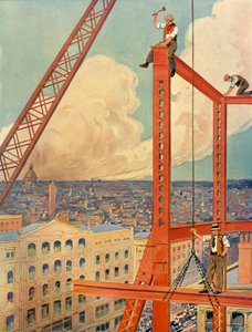 巨大な新しい店の桁を建てる、c1930。 作： Unbekannt
