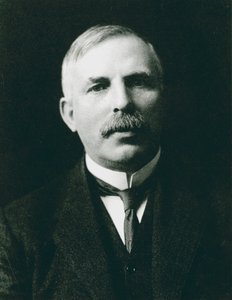 アーネストラザフォード1871-1937、ノーベル賞受賞の原子物理学者、c1908 作： Unbekannt