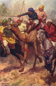 1757年c 1912年のプラッシーからのスラジャ・ダウラの脱出 作： Unbekannt