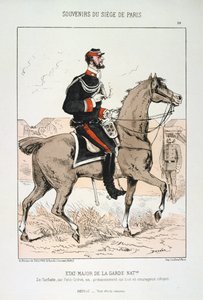 1870年から1871年までの在日米軍の総参謀、パリ包囲戦、プロイセン戦争。 作： Unbekannt