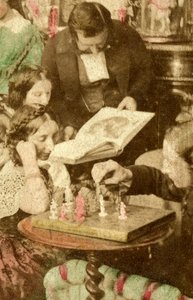 19世紀の自宅の夜 作： Unbekannt