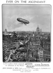 Ever on the Ascendant-John Swain＆Son、Ltd. adverrtisement、1909。