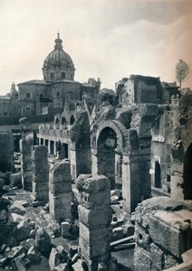ジュリアスシーザーのフォーラム、ローマの発掘調査、c1932 作： Unbekannt