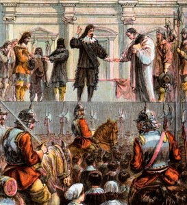 チャールズ1世の処刑、1649年、c1850 作： Unbekannt