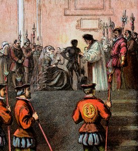 メアリーの執行、スコットランドの女王、1587年、c1850 作： Unbekannt