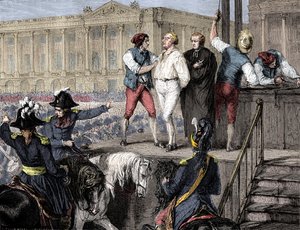 1793年1月21日、フランス、パリのルイ16世の処刑、1882年-1884年。 作： Unbekannt