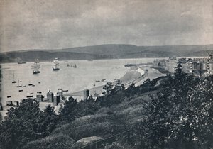 エクスマス-ビーチと反対側の海岸を示すビュー、1895 作： Unbekannt
