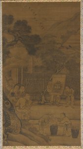 家から悪魔を追い出す、明王朝、16世紀。 作： Unbekannt