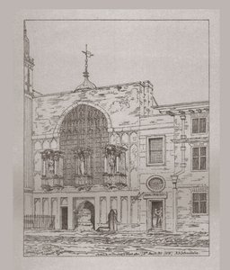 ギルドホール礼拝堂の外観、1815、1886 作： Unbekannt