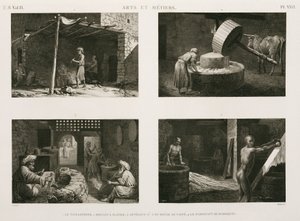 製作、その他 様々な家内工業（エジプト、1798年頃 作： Unbekannt