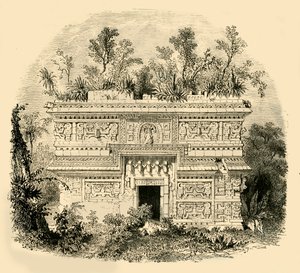 ユカタンのネイティブパレスのファサード、1890年。
