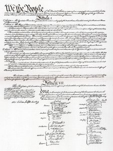 アメリカ合衆国のプリアンブルと憲法のファクシミリ、1901 作： Unbekannt