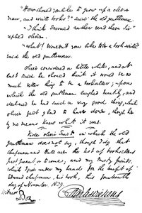 The Pickwick Papers、1839年、1912年のコピーの碑文の複製