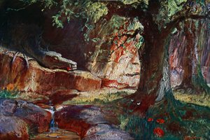 「洞窟のファフナー」、1906 作： Unbekannt